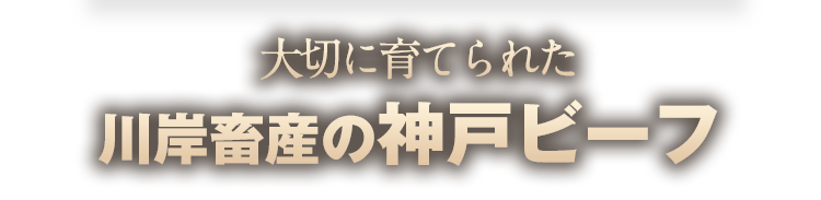 大切に育てられた川岸畜産の神戸ビーフ